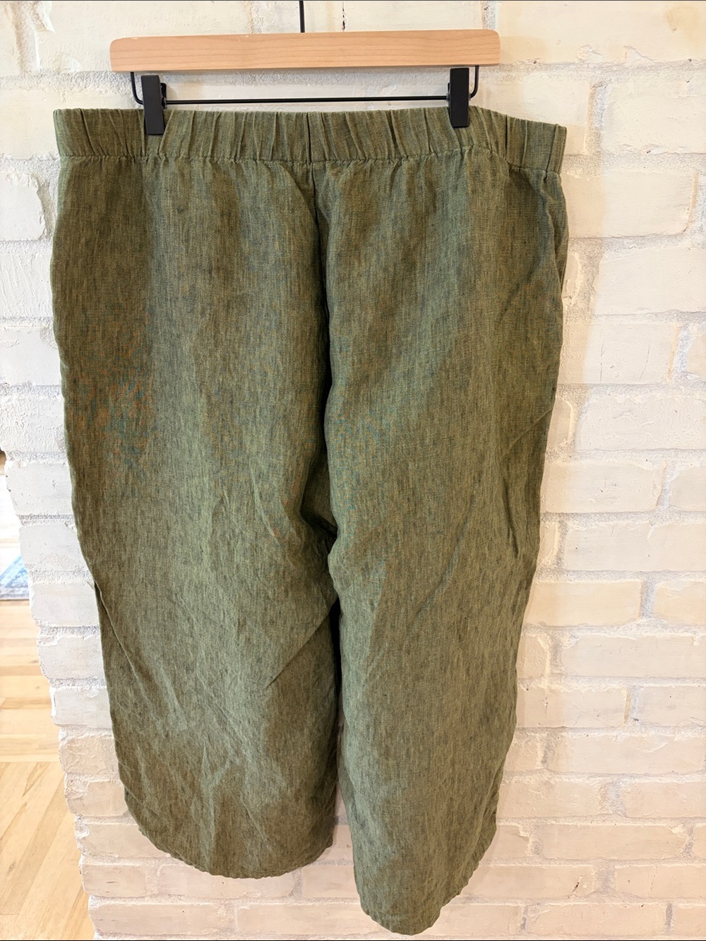 Eileen Fisher Washed Organic Linen Délavé Lantern Pants (B8) - Picture 3 of 4